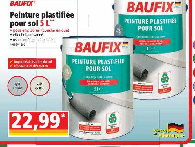 Peinture Plastifiée Pour Sol 5l Baufix