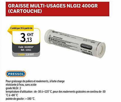 pressol graisse multi-usages nlgi2 400gr