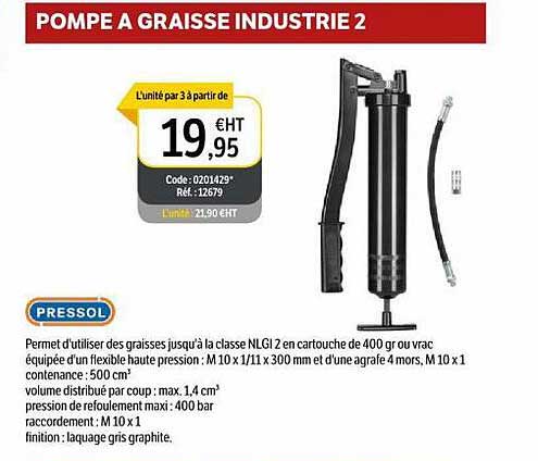 pressol pompe graisse industrie 2