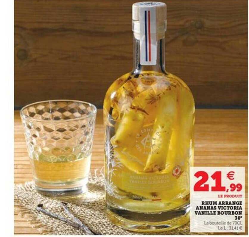 Rhum Arrangé Ananas Victoria Vanille Bourbon 30°