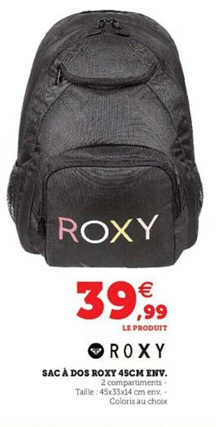 sac à dos roxy 45cm env