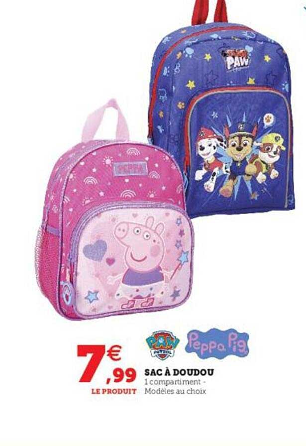 sac à doudou peppa pig