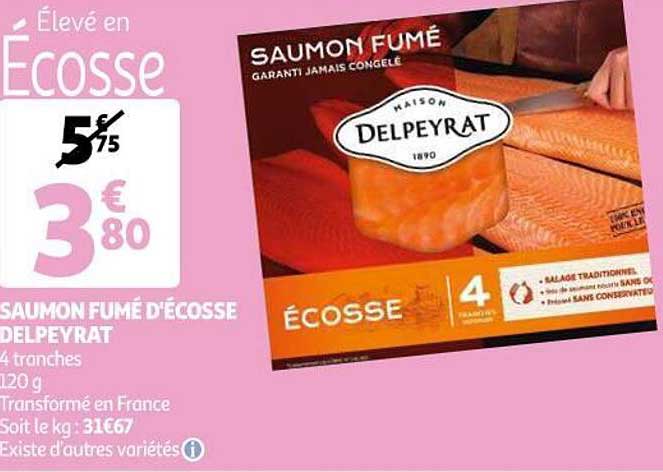saumon fumé d'écosse delpeyrat