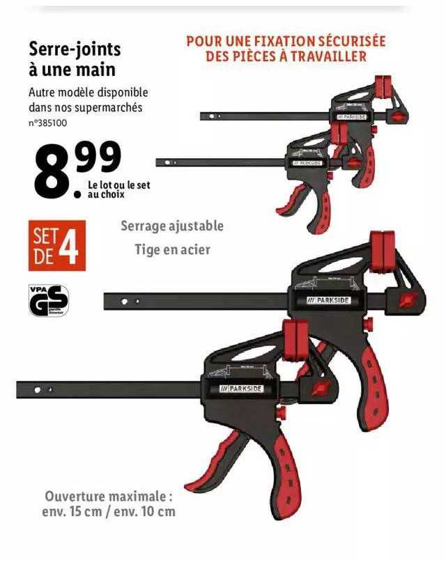 serre-joints à une main