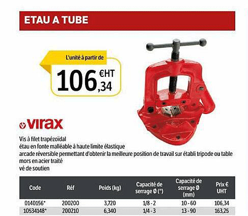 virax étau à tube
