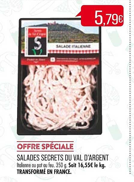 salades secrets du val d'argent
