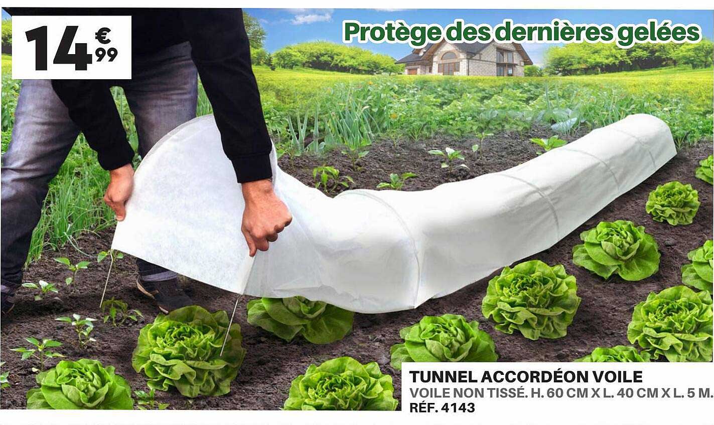 tunnel accordéon voile