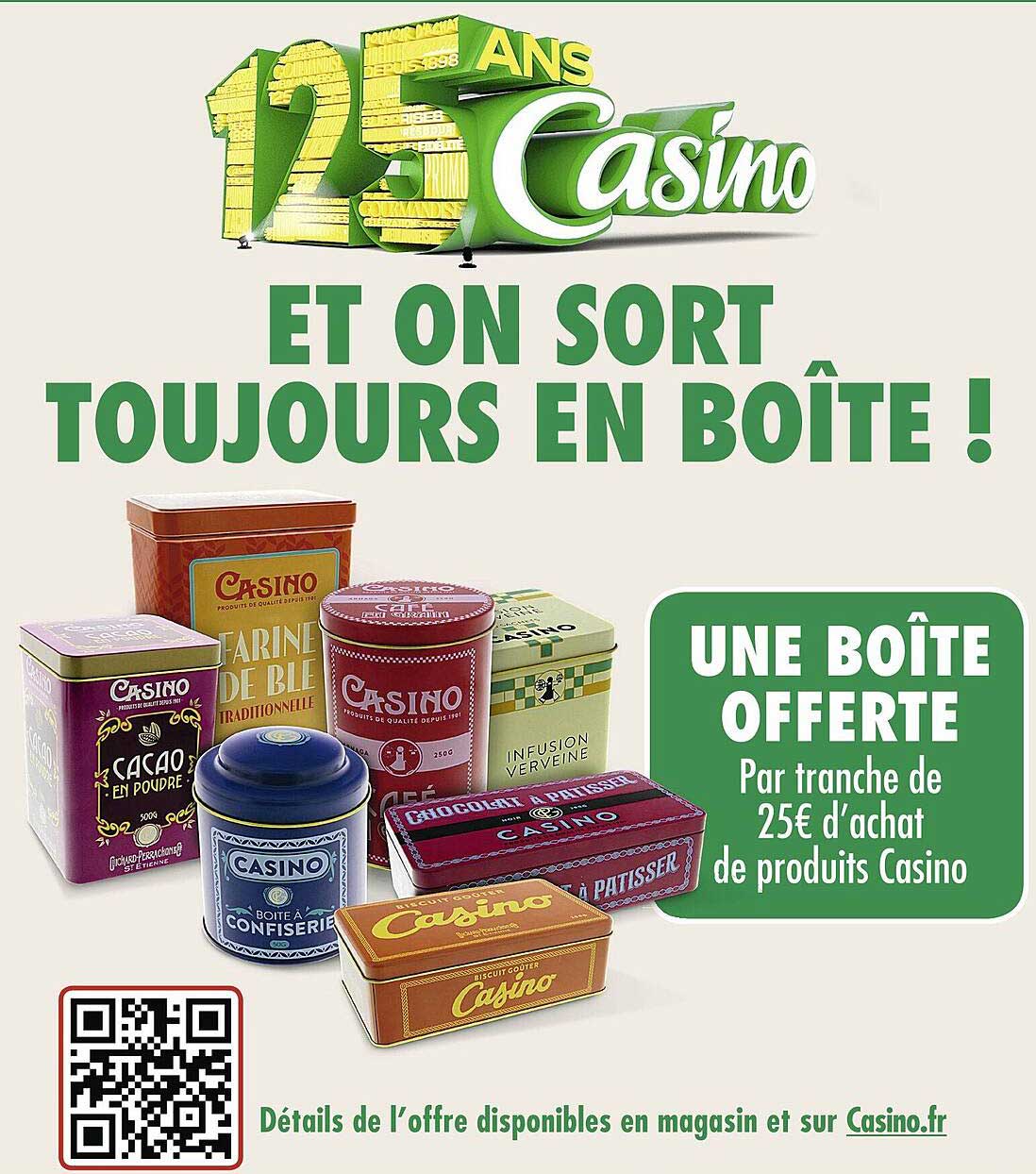 une boîte offerte