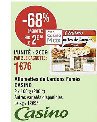 Allumettes De Lardons Fumés Casino
