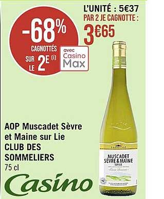 aop muscadet sèvre et maine sur lie club des sommeliers