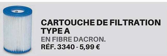 cartouche de filtration type a