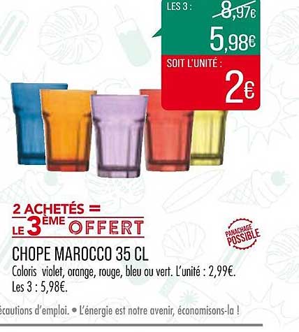 chope marocco 35cl