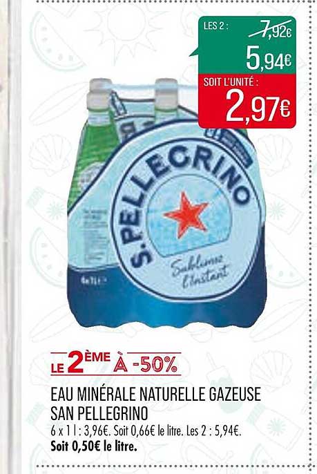 eau minérale naturelle gazeuse san pellegrino