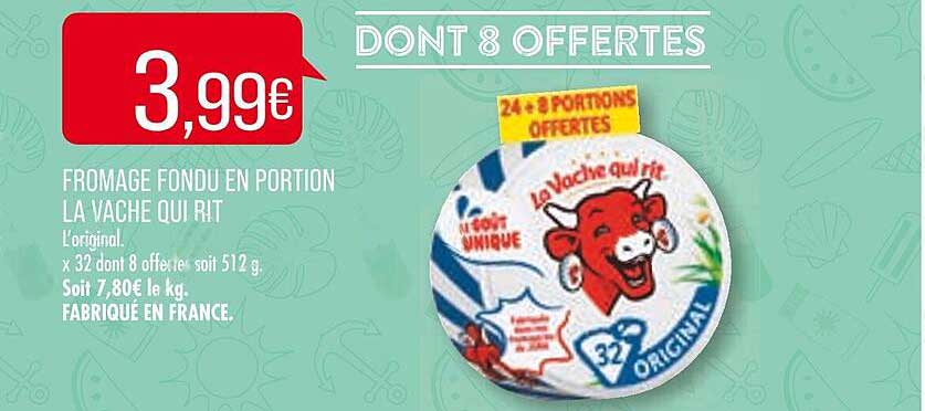 fromage fondu en portion la vache qui rit