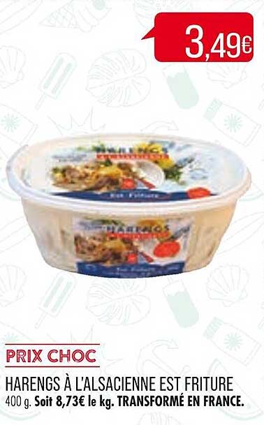 harengs à l'alsacienne est friture