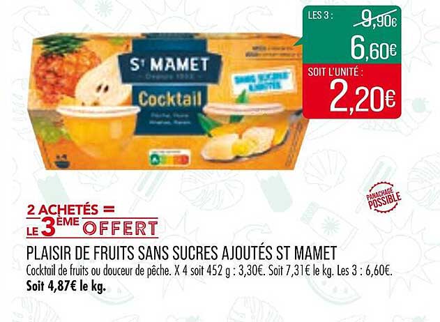 Plaisir De Fruits Sans Sucres Ajoutés St Mamet