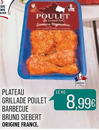 plateau grillade poulet barbecue bruno siebert