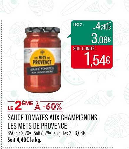 sauce tomates aux champignons les mets de provence