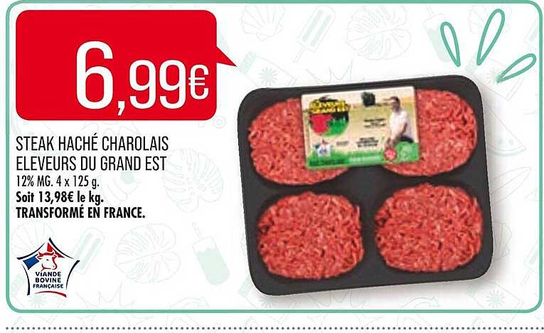 steak haché charolais éleveurs du grand est