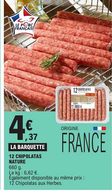 12 CHIPOLATAS NATURE