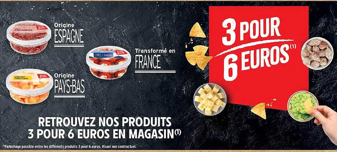 3 POUR 6 EUROS