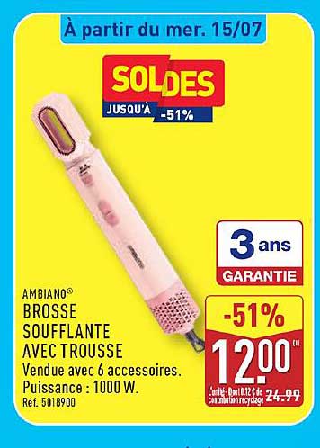 Ambiano BROSSE SOUFFLANTE AVEC TROUSSE
