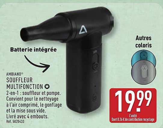 AMBIANO SOUFFLEUR MULTIFONCTION