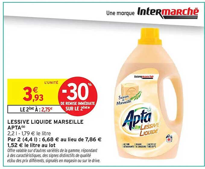 Apta Lessive Liquide Marseille