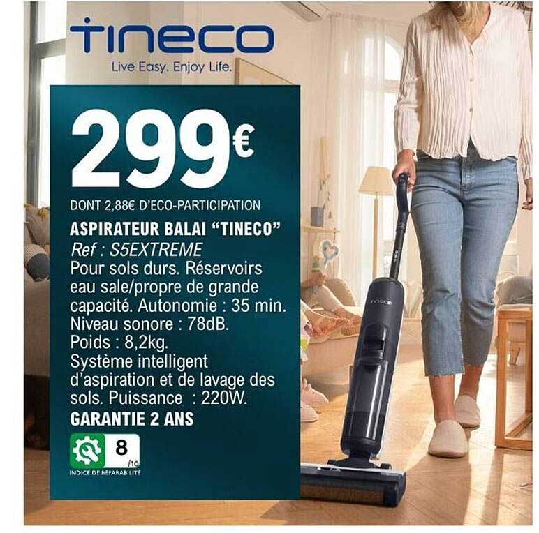 Aspirateur balai Tineco
