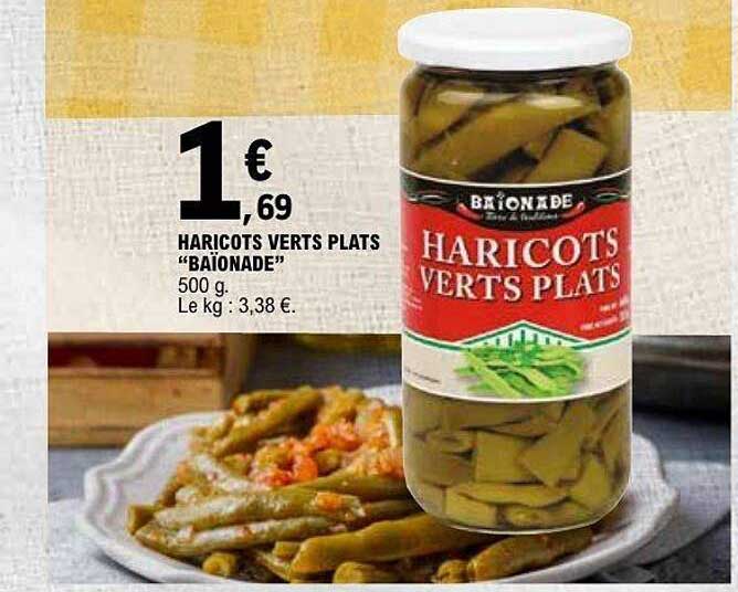 BAÏONADE HARICOTS VERTS PLATS