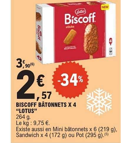 Biscoff Bâtonnets x 4