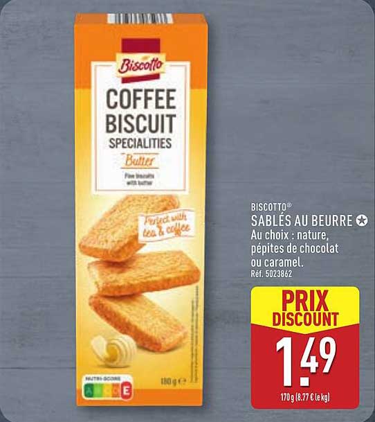Biscotto Sablés au beurre