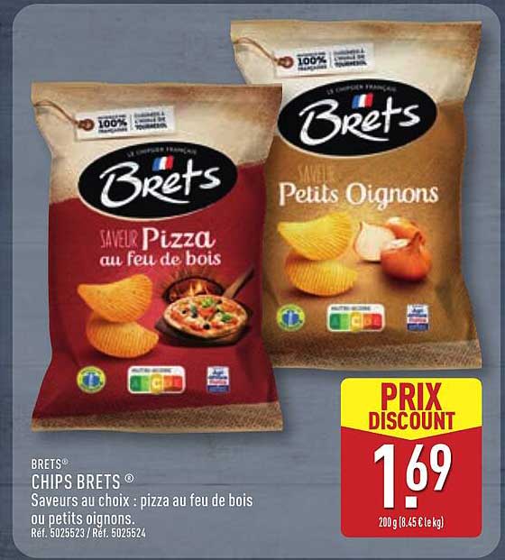 Brets Chips Brets Séveurs au choix