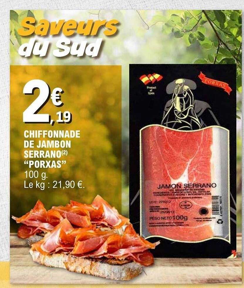 Chiffonnade de Jambon Serrano “Porxas”