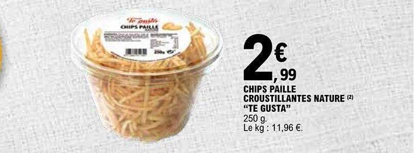 CHIPS PAILLE CROUSTILLANTES NATURE