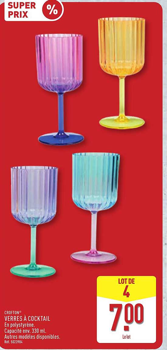 CROFTON VERRES À COCKTAIL
