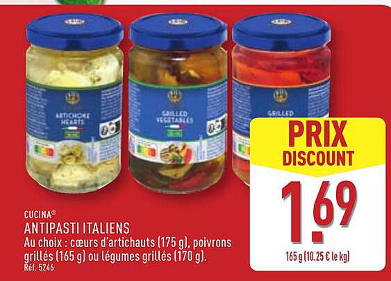 CUCINA ANTIPASTI ITALIENS