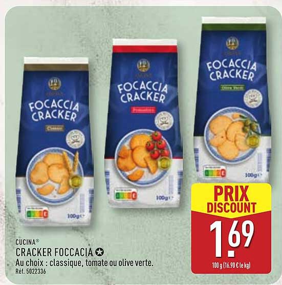 CUCINA CRACKER FOCCACCIA