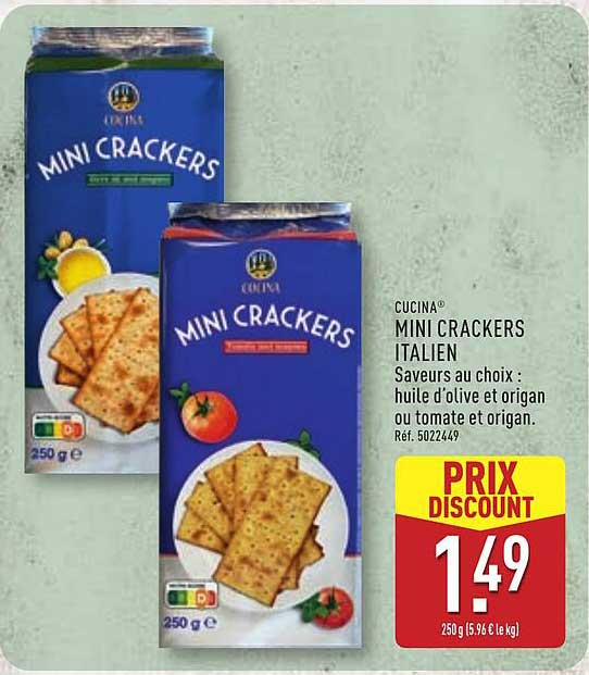 CUCINA MINI CRACKERS ITALIEN