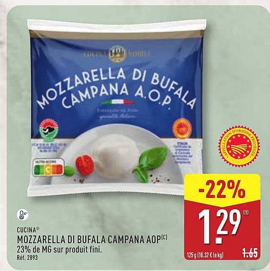 Cucina Mozzarella di Bufala Campana AOP