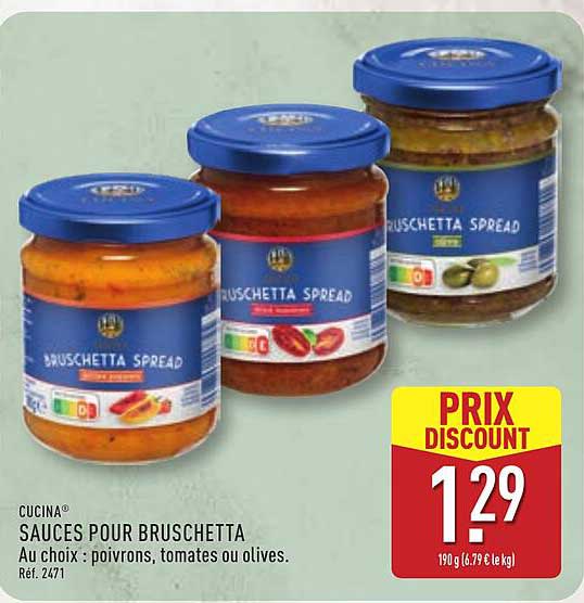 CUCINA SAUCES POUR BRUSCHETTA