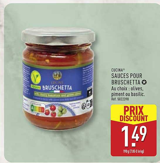 Cucina Sauces pour BRUSCHETTA