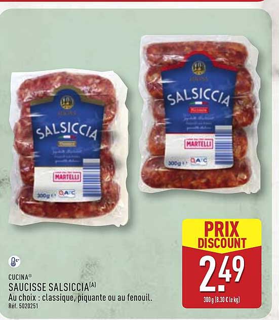 Cucina Saucisse Salsiccia