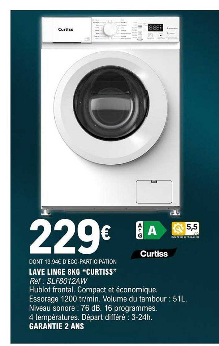 Curtiss LAVE LINGE 8KG