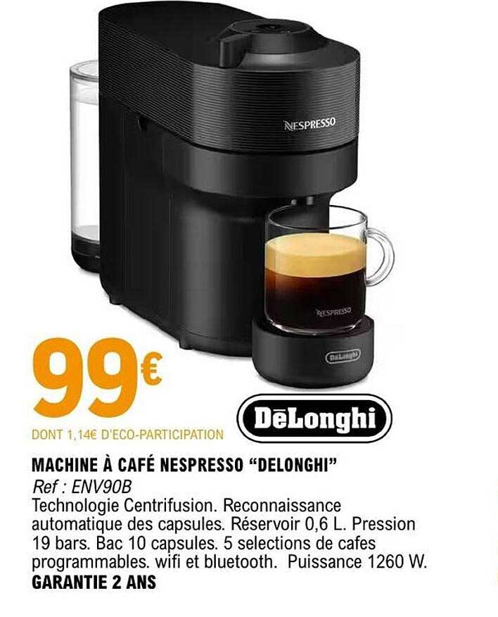 DeLonghi Machine à café Nespresso