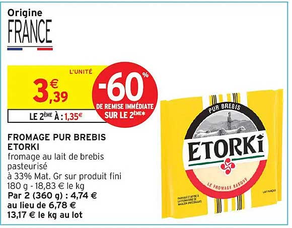 ETORKI FROMAGE PUR BREBIS