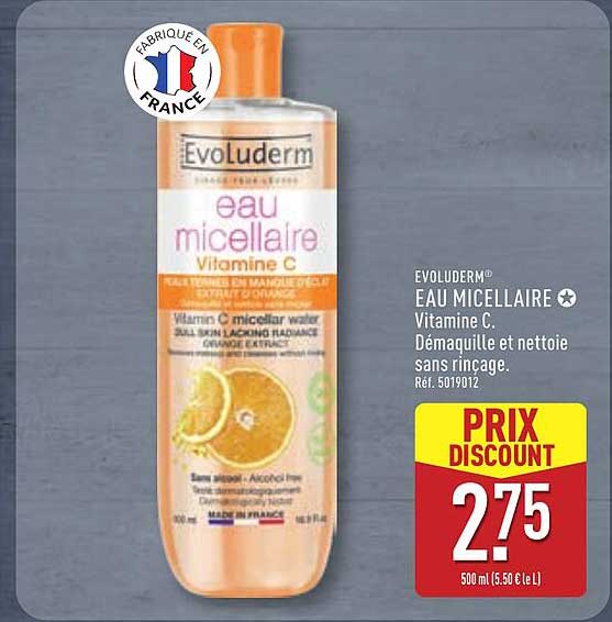 Evoluderm Eau micellaire Vitamine C