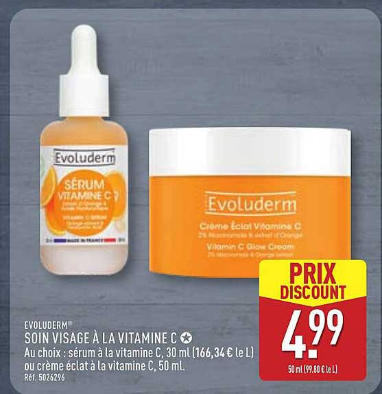 Evoluderm Soin Visage à la Vitamine C