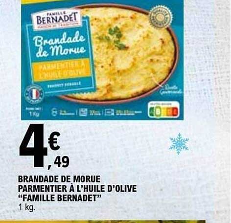 FAMILLE BERNADET Brandade de Morue