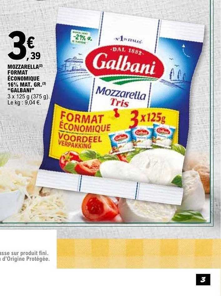 Galbani Mozzarella Tris
